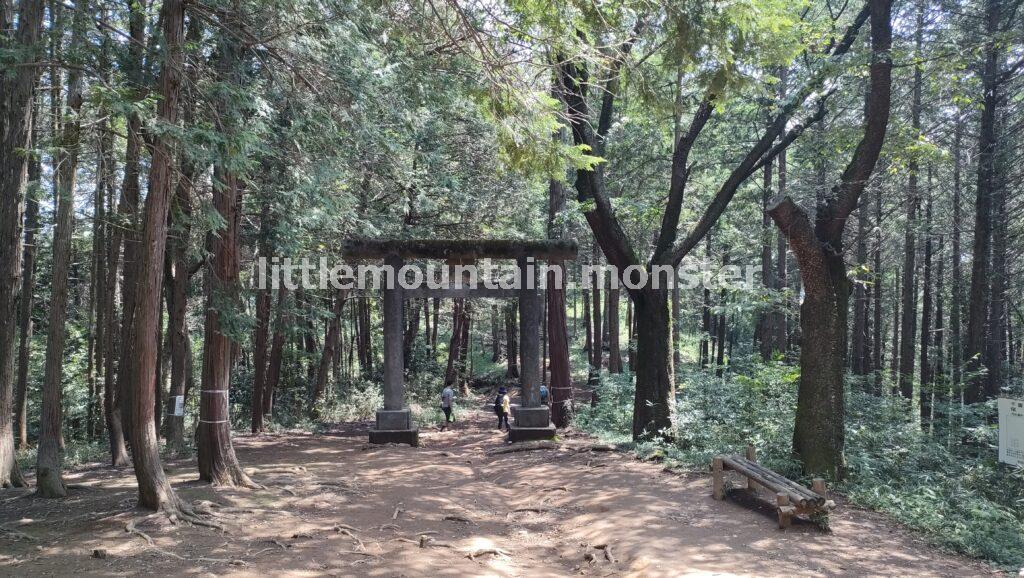 日和田山登山口まで下山開始