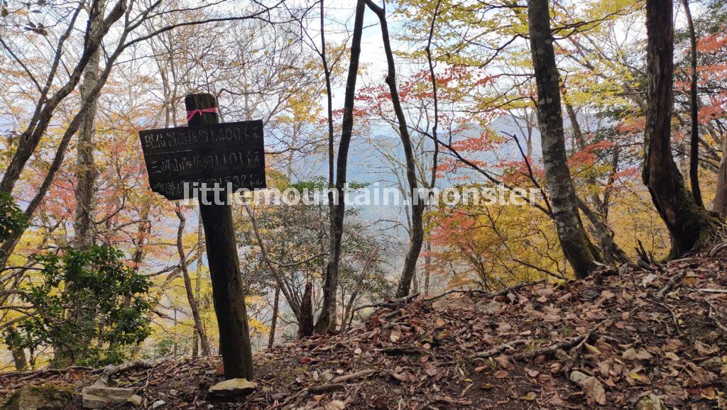 海抜1400m当たりの紅葉｜雲取山　三峰ルート