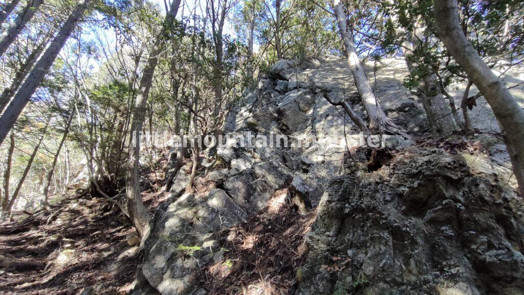 鋸山（1109m）まで尾根道を登山する