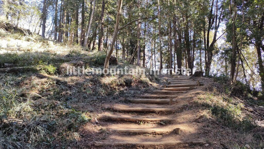 多峯主山を目指して、見返り坂を行く