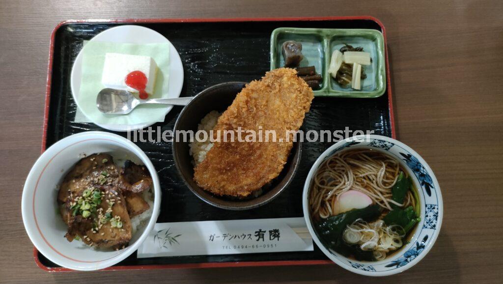 【下山メシ】ガーデンハウス有隣で「勢ぞろいセット」