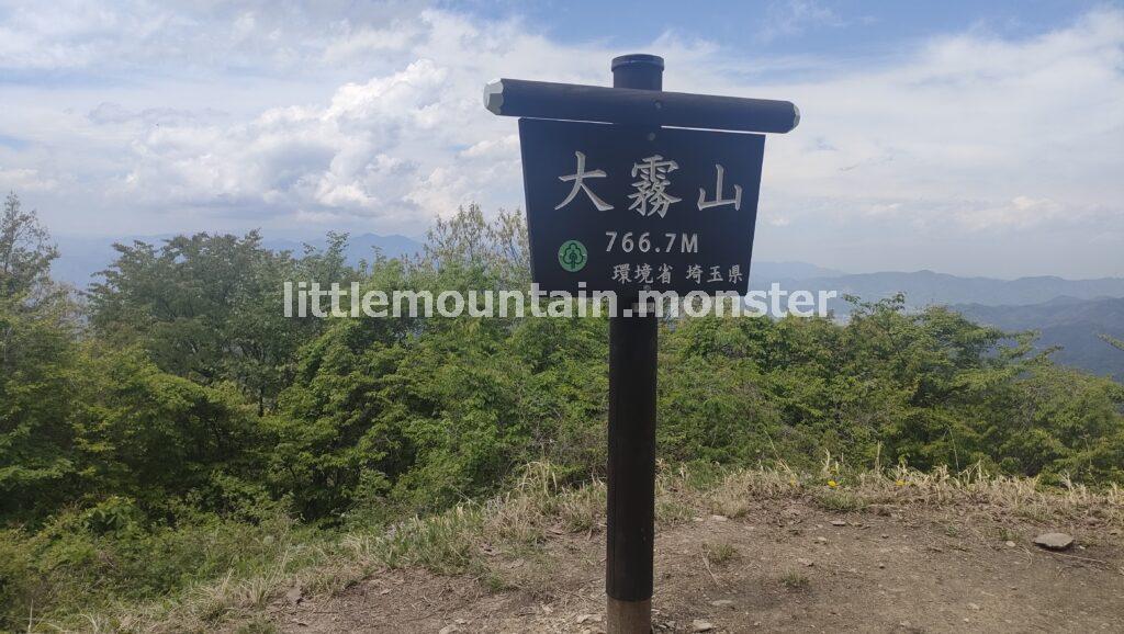 【11:41】大霧山の山頂に到着！