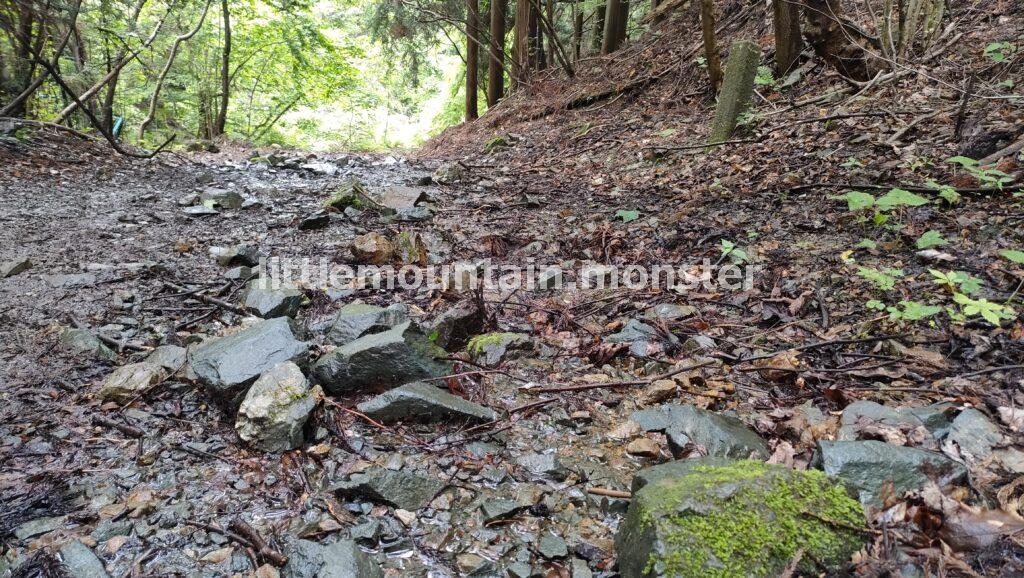 白石車庫バス停まで、堂平山を下っていくよ