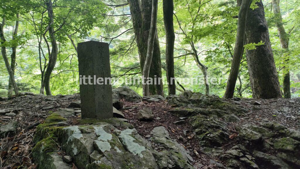 丁目石もたまにある！三峯神社の表参道を登る