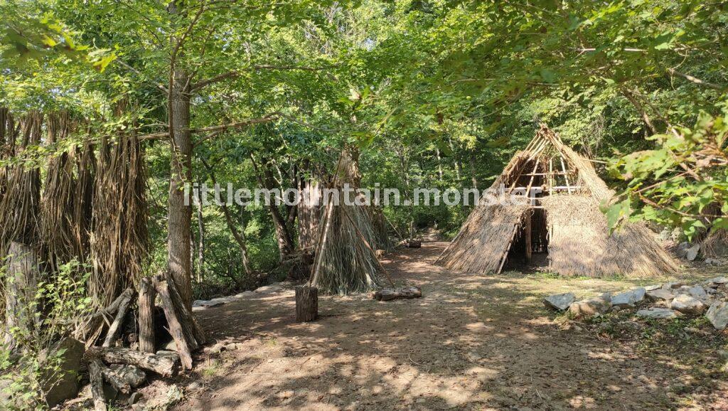 三ッ石磐座、作りかけの縄文小屋などを愛でつつ下山