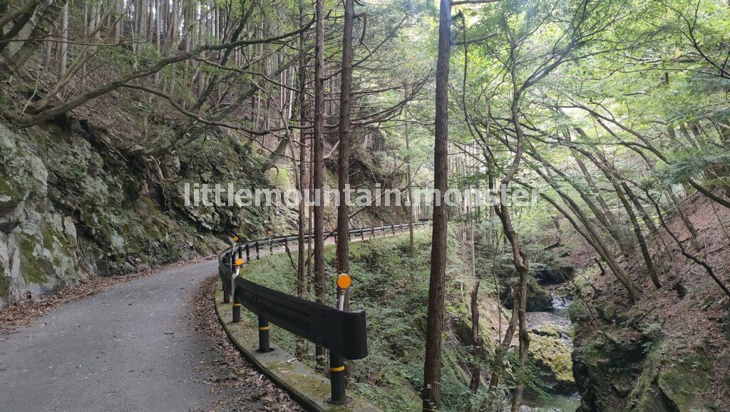 40分ほど渓流沿いを歩き、登山口へ到着