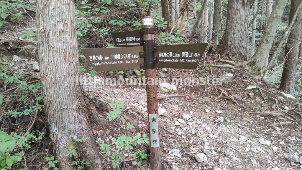 川苔山（1363m）の頂上まで岩登り！
