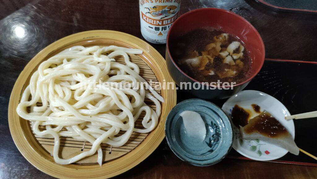 下山メシ：土津園（はにつえん）の肉汁うどん