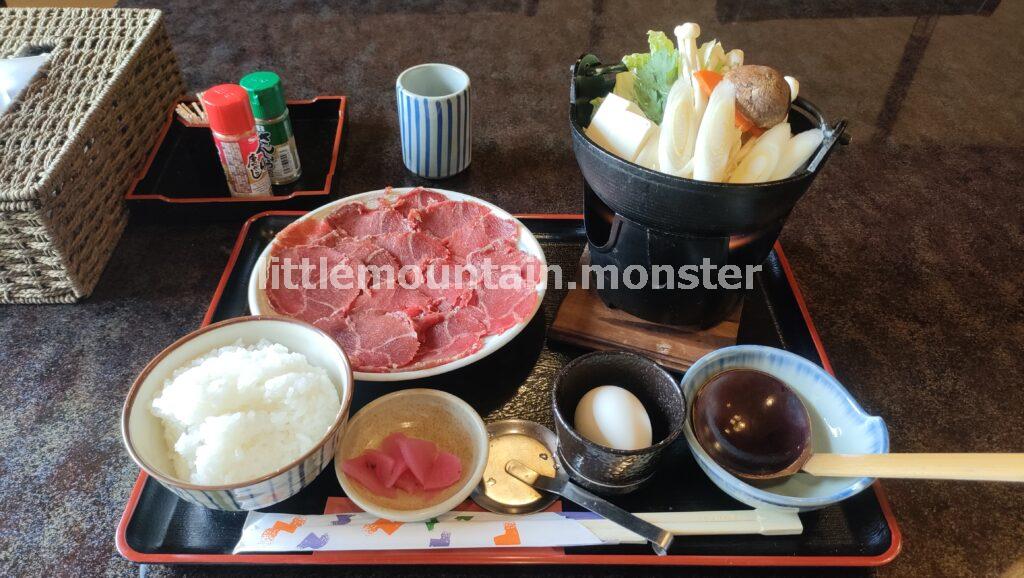 【下山メシ】紅葉鍋＠御食事処 いのしか亭