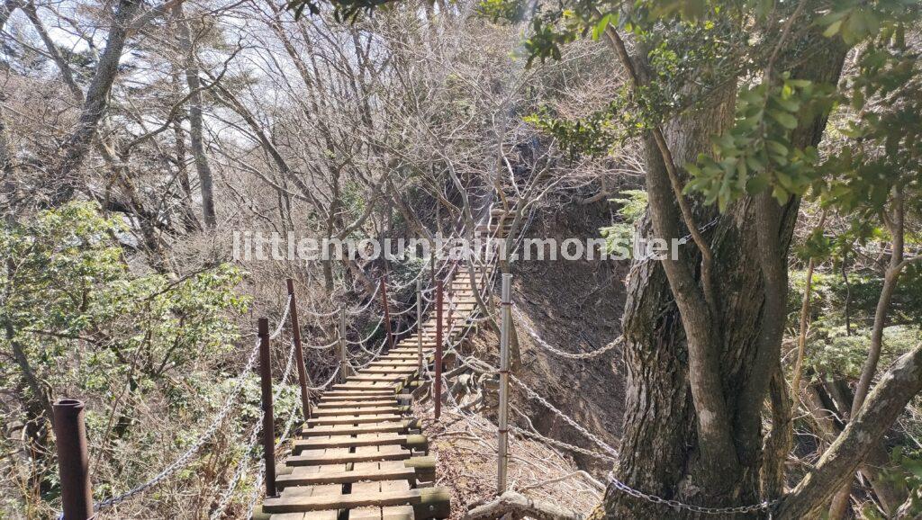 大山(1512m)山頂を目指して、ひたすら登る。