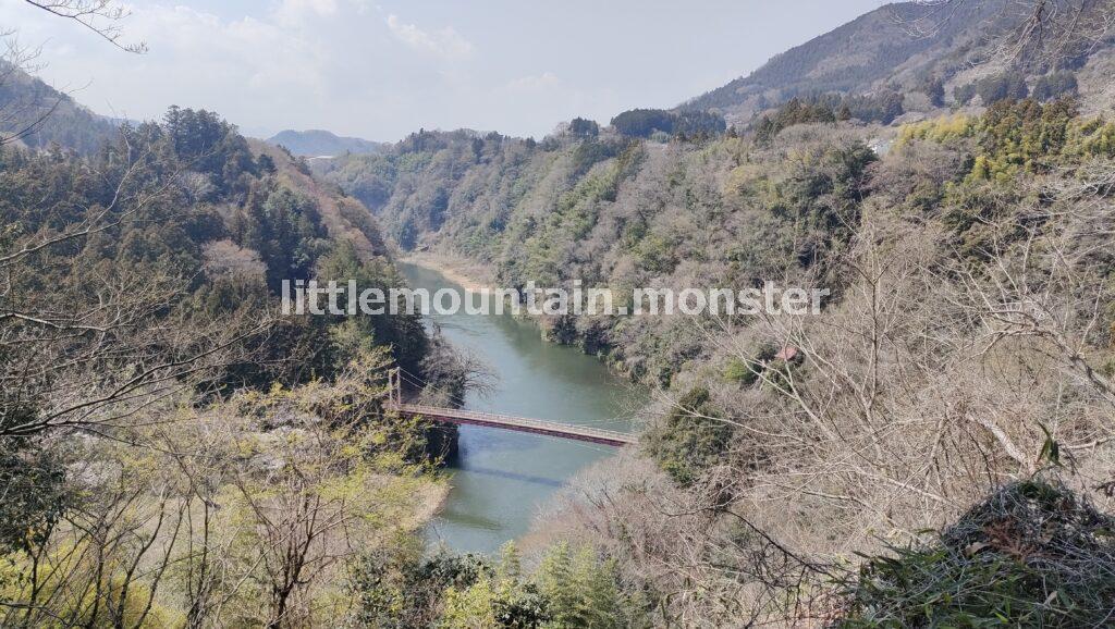 城山を下り、弁天橋→相模湖へ