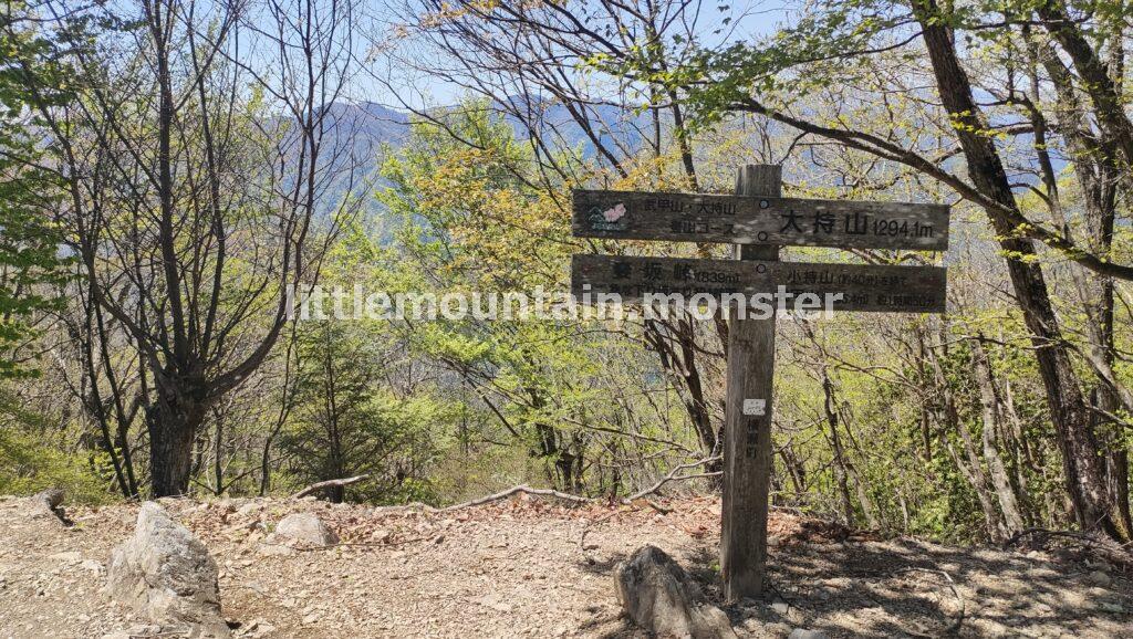 大持山まで:九十九折と急坂の連続