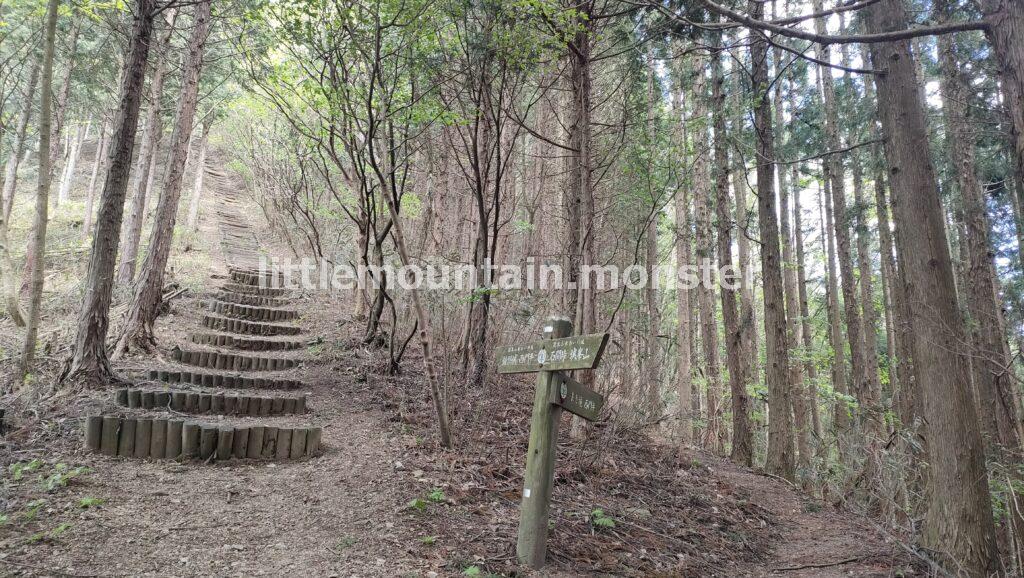 鐘掛城経由で西門平へ下山