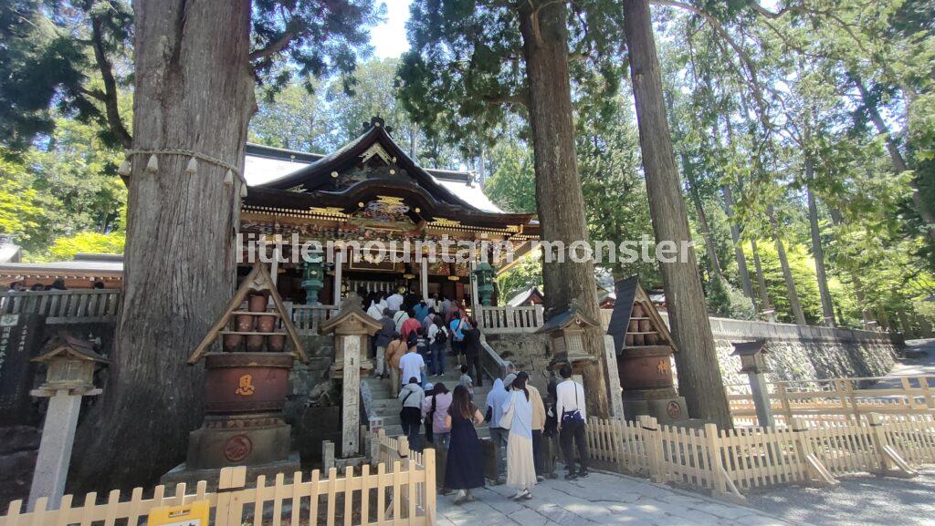三峯神社の奥宮遥拝殿に到着！古来の参拝ルートへ