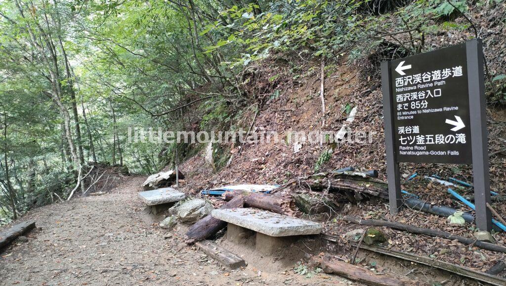 七ツ釜五段の滝を目指して、西沢渓谷をハイキング