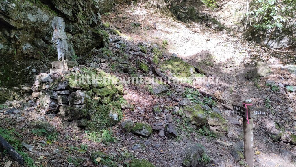 鳥居に一礼！石仏さまに祈りながら参道を登る