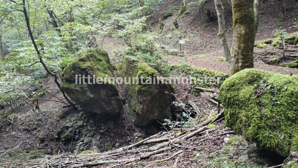 鬼滅の刃の竈門炭治郎が斬ったかもしれない岩①＠御前山